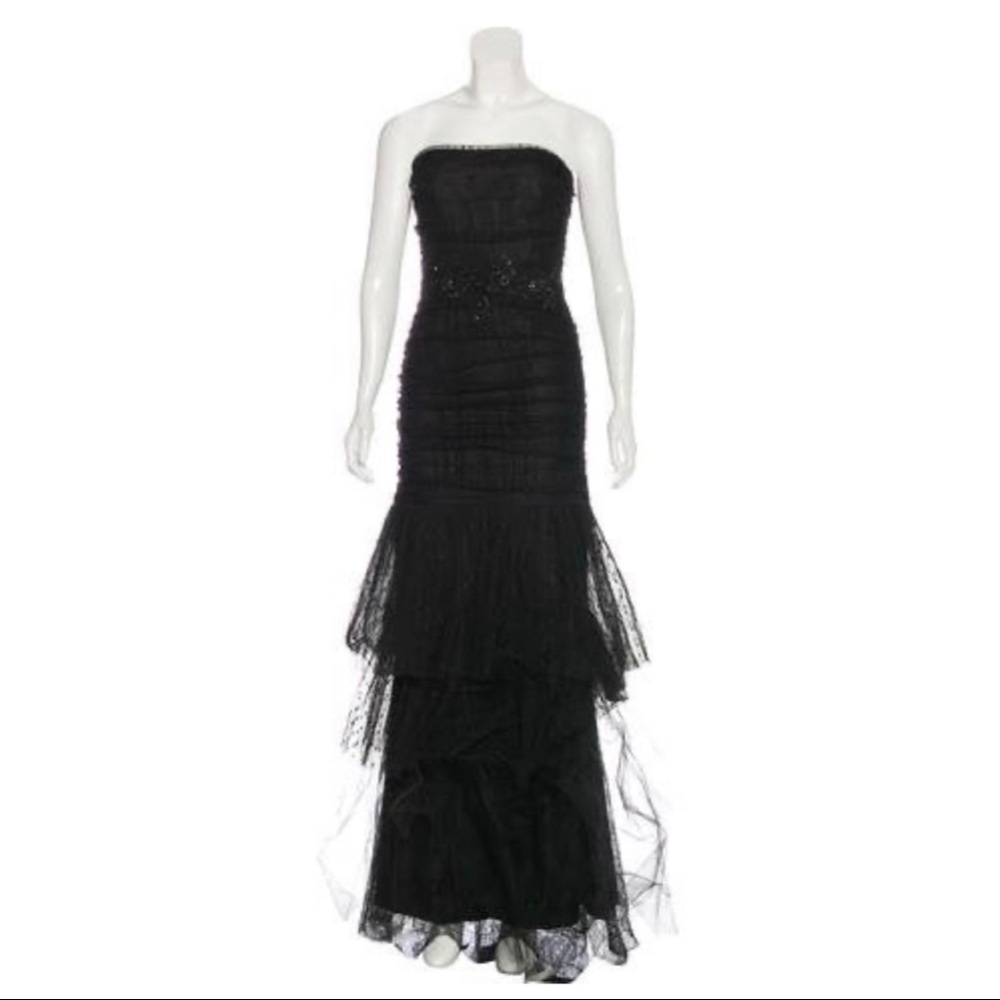 Marchesa Notte black gown